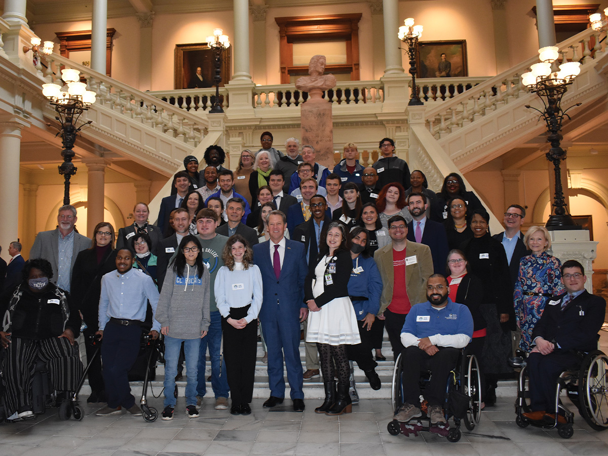 Excel students at the capitol