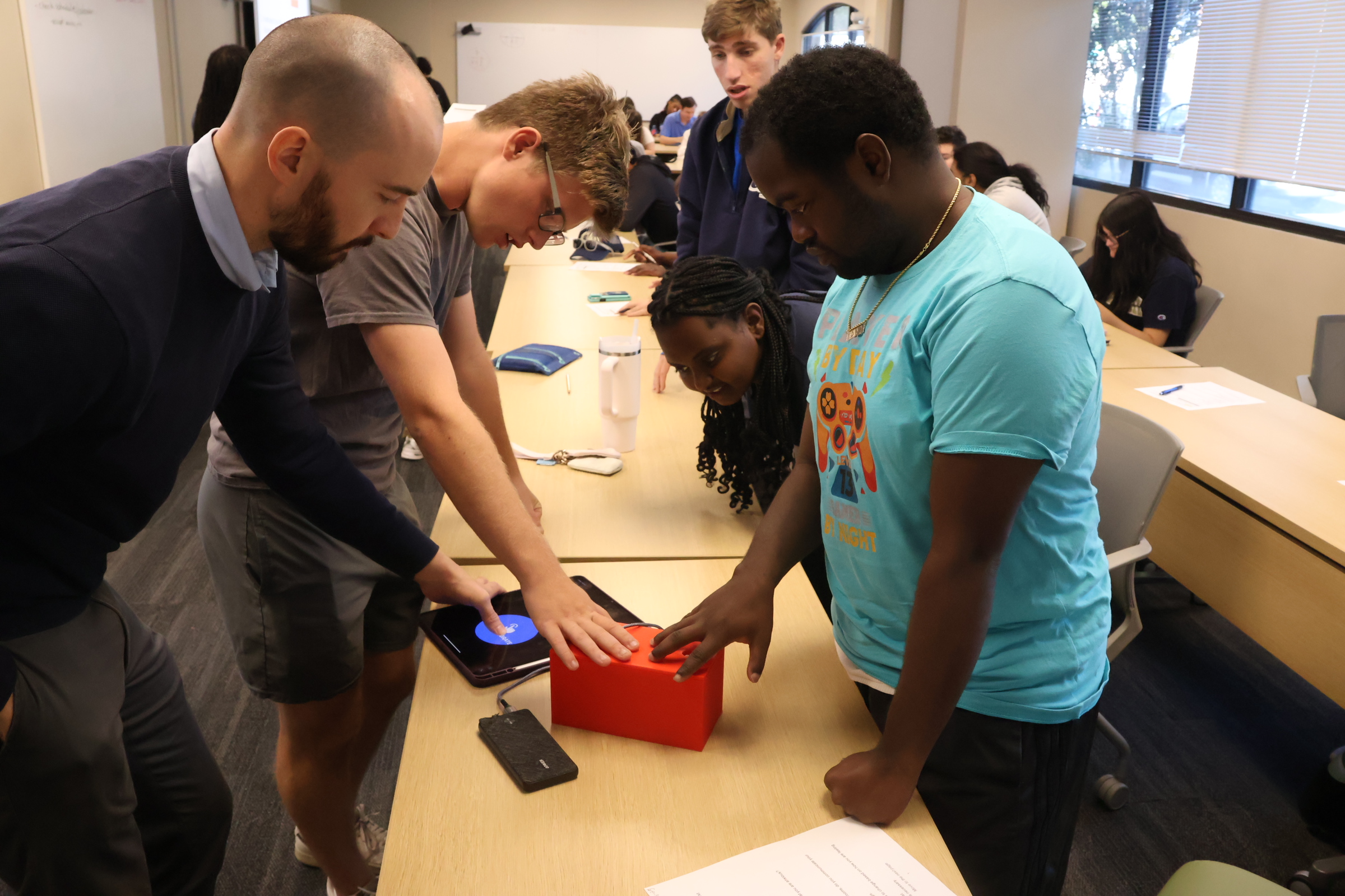 Matthew Flavin with EXCEL Students