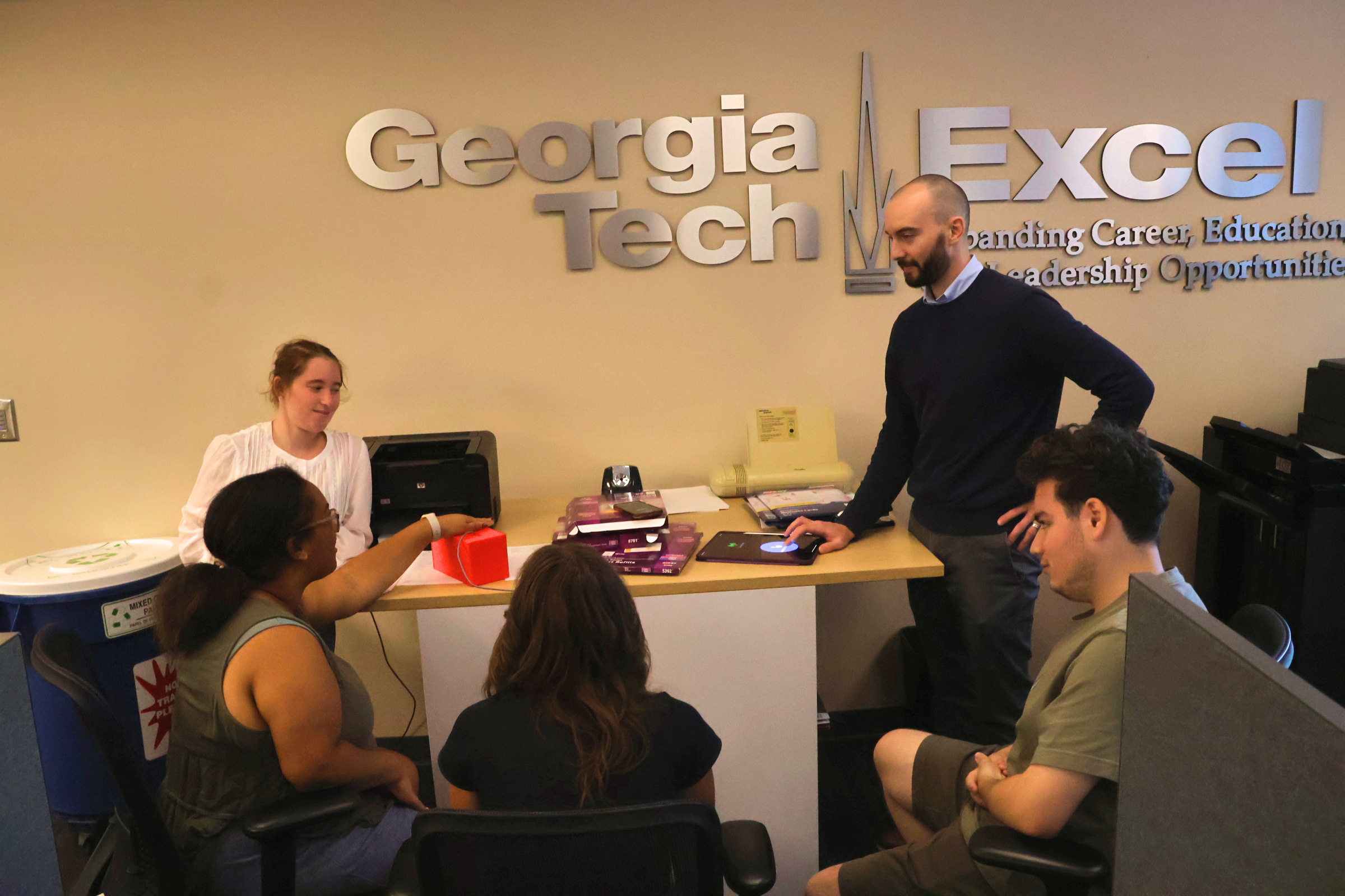 Matthew Flavin with EXCEL Students